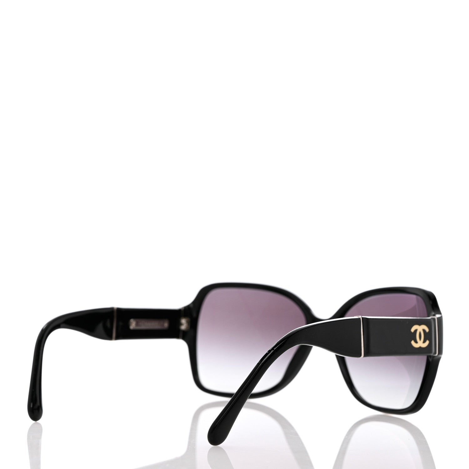 Chanel CC Sunglasses 1345 Black 4 of 7