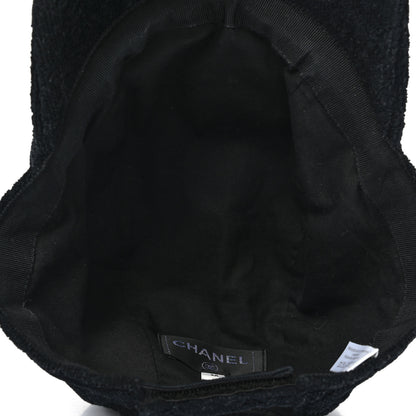 Chanel Terry Cotton CC Cap Hat M Black 7 of 9