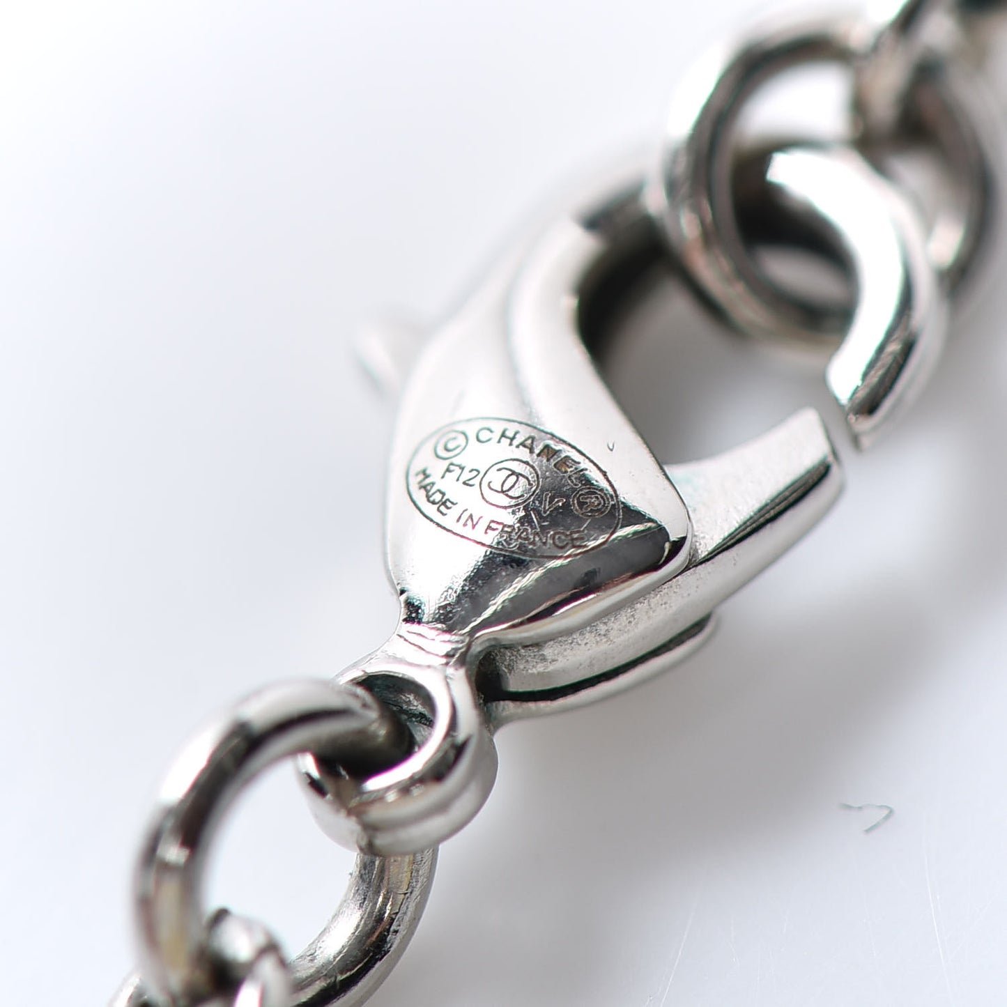 Crystal CC Necklace Silver