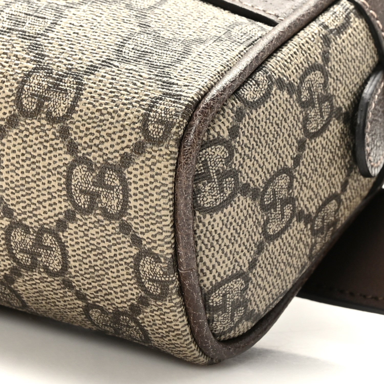 Gucci GG Supreme Monogram Web Small Ophidia Belt Bag 95 38 Dark Brown 9 of 10
