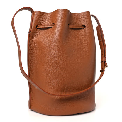 Mansur Gavriel Pebbled Calfskin Soft Bucket Bag Camello 3 of 9