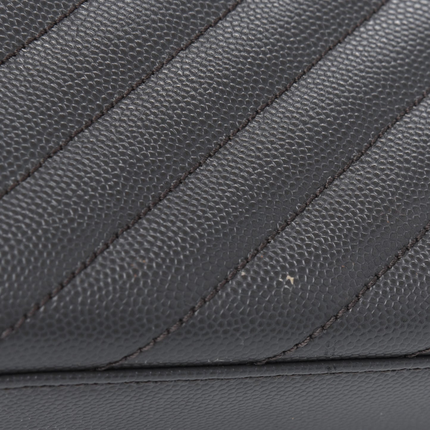 Grain De Poudre Matelasse Chevron Large Monogram Satchel Earth