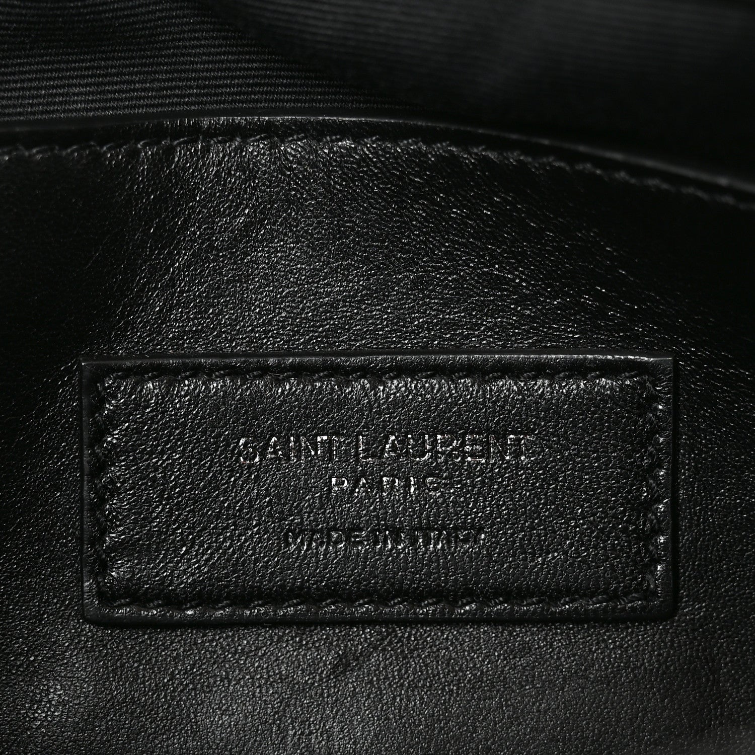 Saint Laurent Grain De Poudre Medium West Hollywood Monogram Fold-Over Black 6 of 10