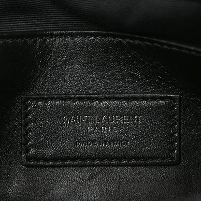 Saint Laurent Grain De Poudre Medium West Hollywood Monogram Fold-Over Black 6 of 10