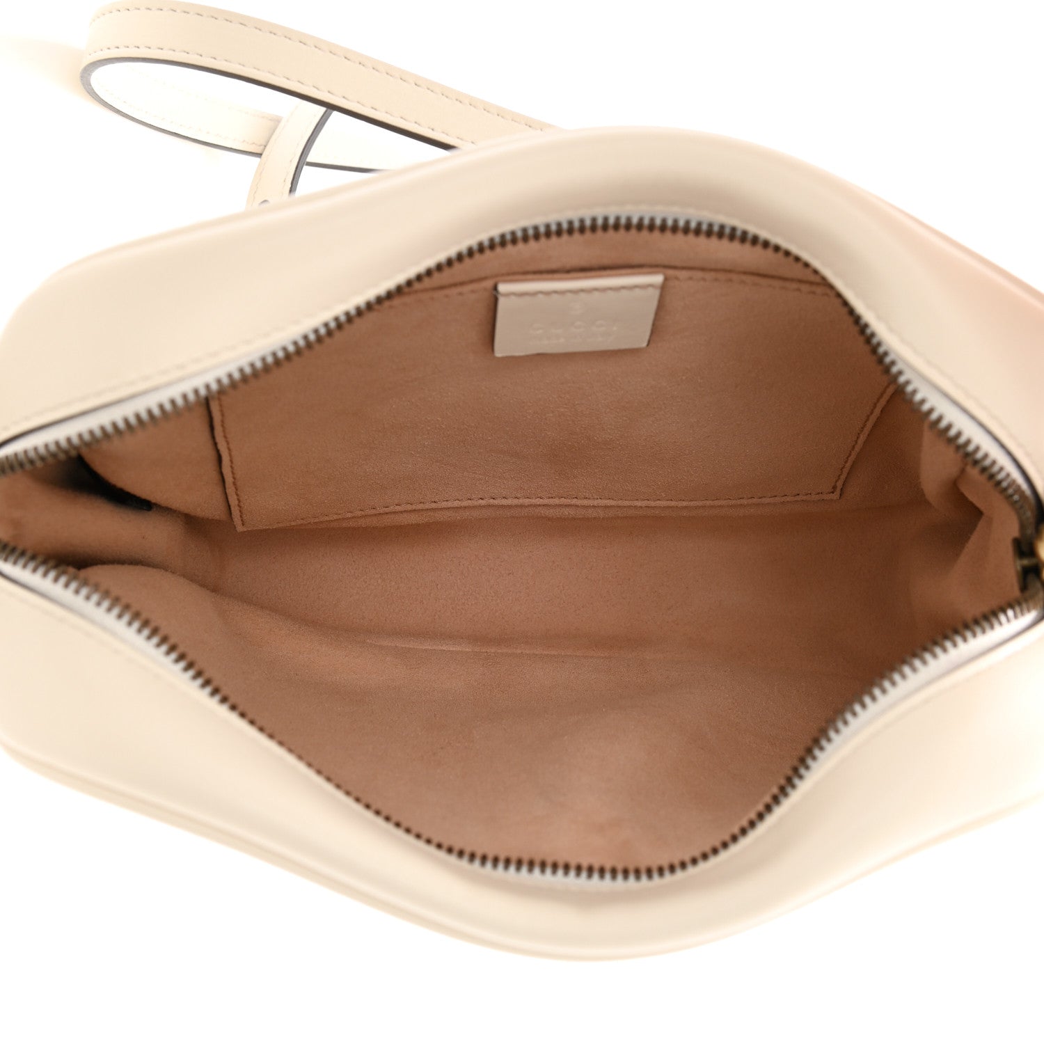 Gucci Calfskin Matelasse Small GG Marmont Chain Shoulder Bag White 5 of 10