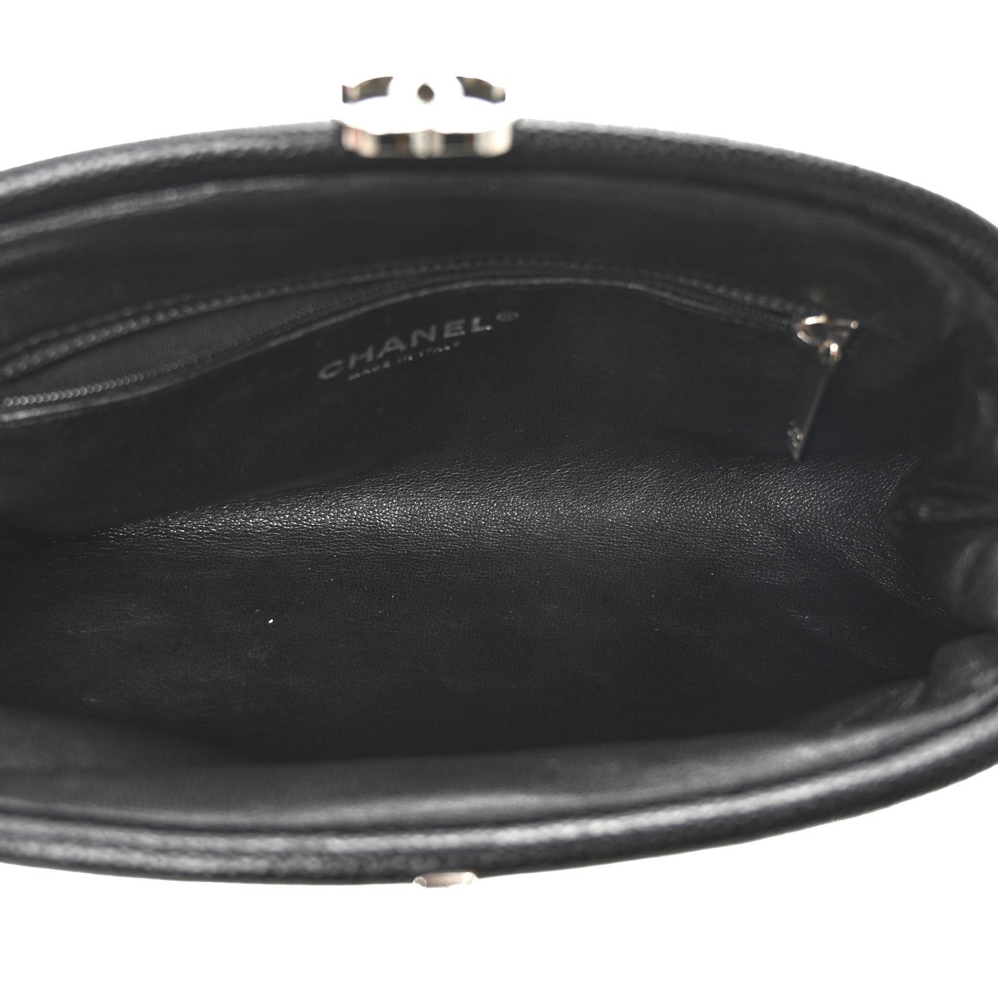 Caviar Quilted Timeless Clutch Black