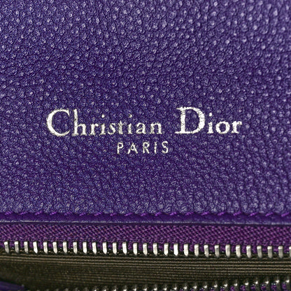 Christian Dior Grained Calfskin Medium Diorama Flap Bag Purple 6 of 10