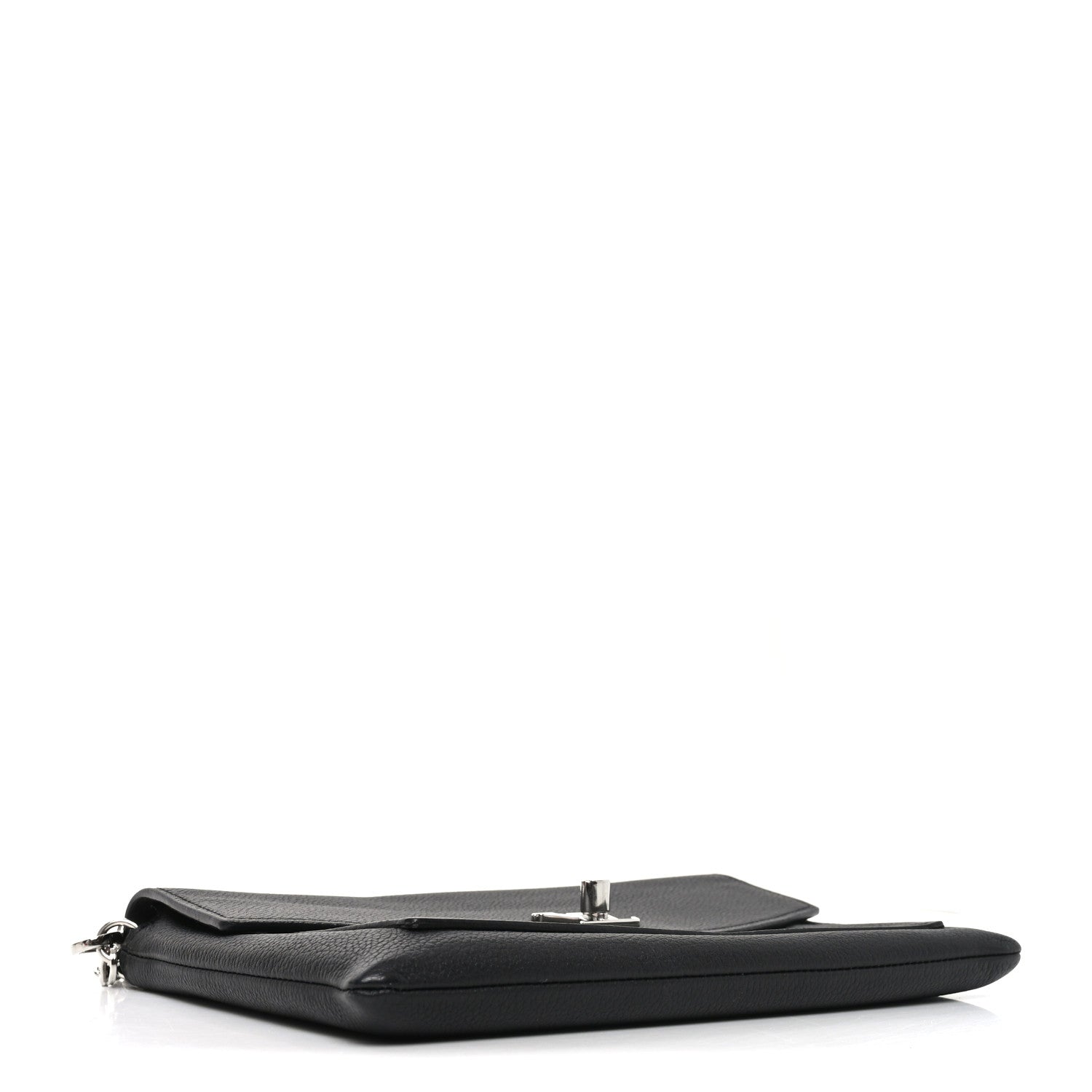 Louis Vuitton Soft Calfskin My Lockme Chain Pochette Black 4 of 10