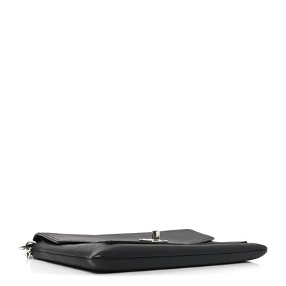 Louis Vuitton Soft Calfskin My Lockme Chain Pochette Black 4 of 10