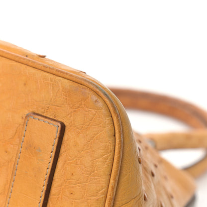 Prada Ostrich Frame Bowler Soleil 10 of 23