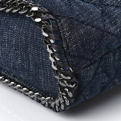 Stella McCartney Denim Quilted Falabella Backpack Blue 8 of 9