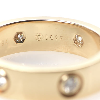 Cartier 18K Yellow Gold 6 Diamond 5.5mm LOVE Ring 57 8 6 of 6