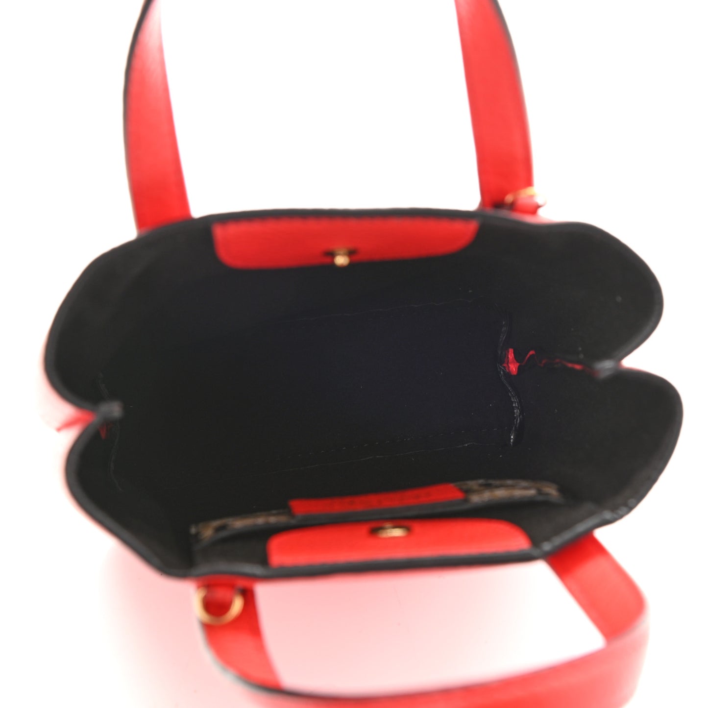 Tumbled Calfskin Gancini Mini Bag Candy Apple Red