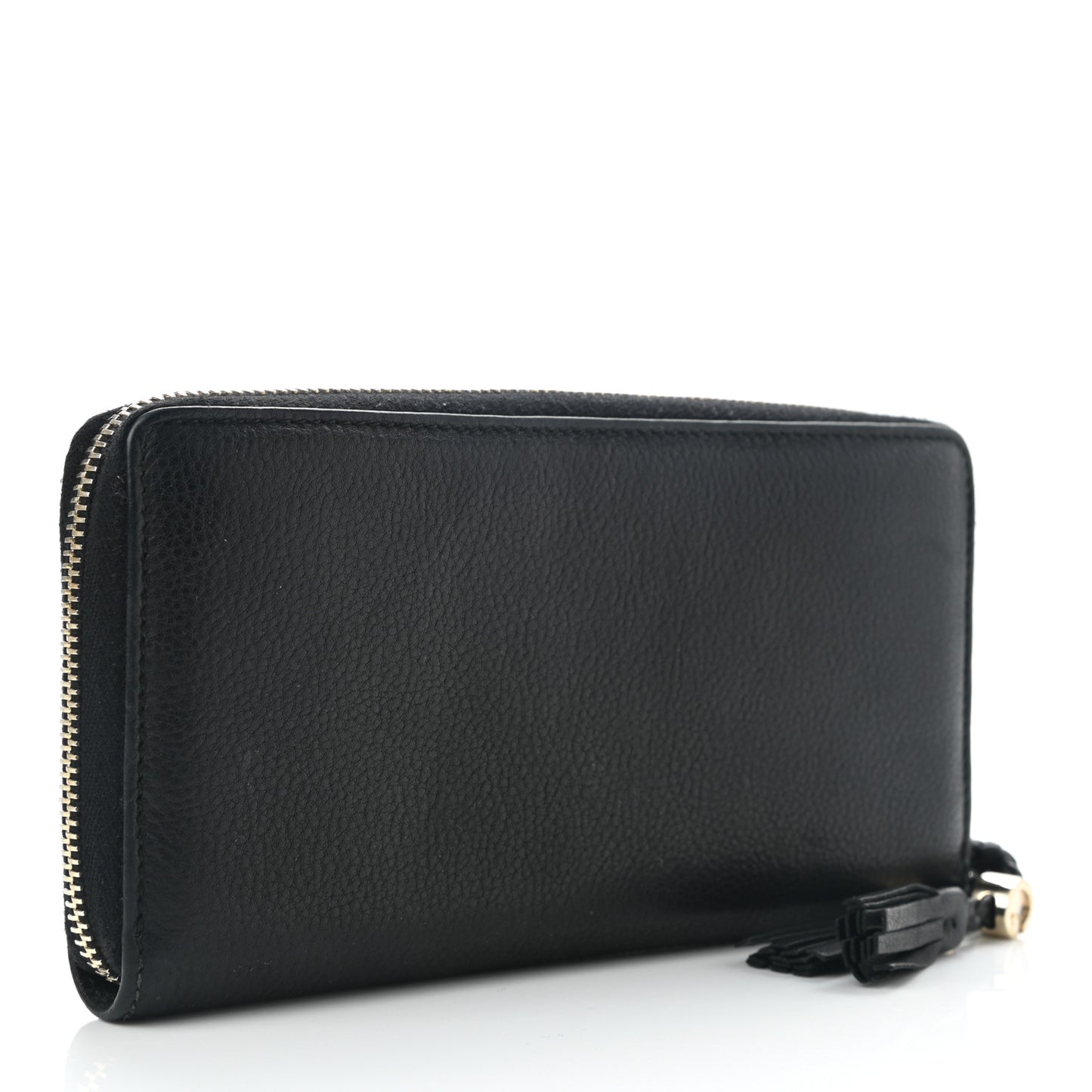 Calfskin GG Zip Around Wallet Black
