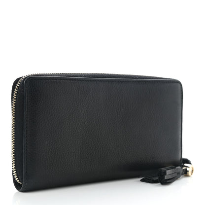 Gucci Calfskin GG Zip Around Wallet Black 3 of 9