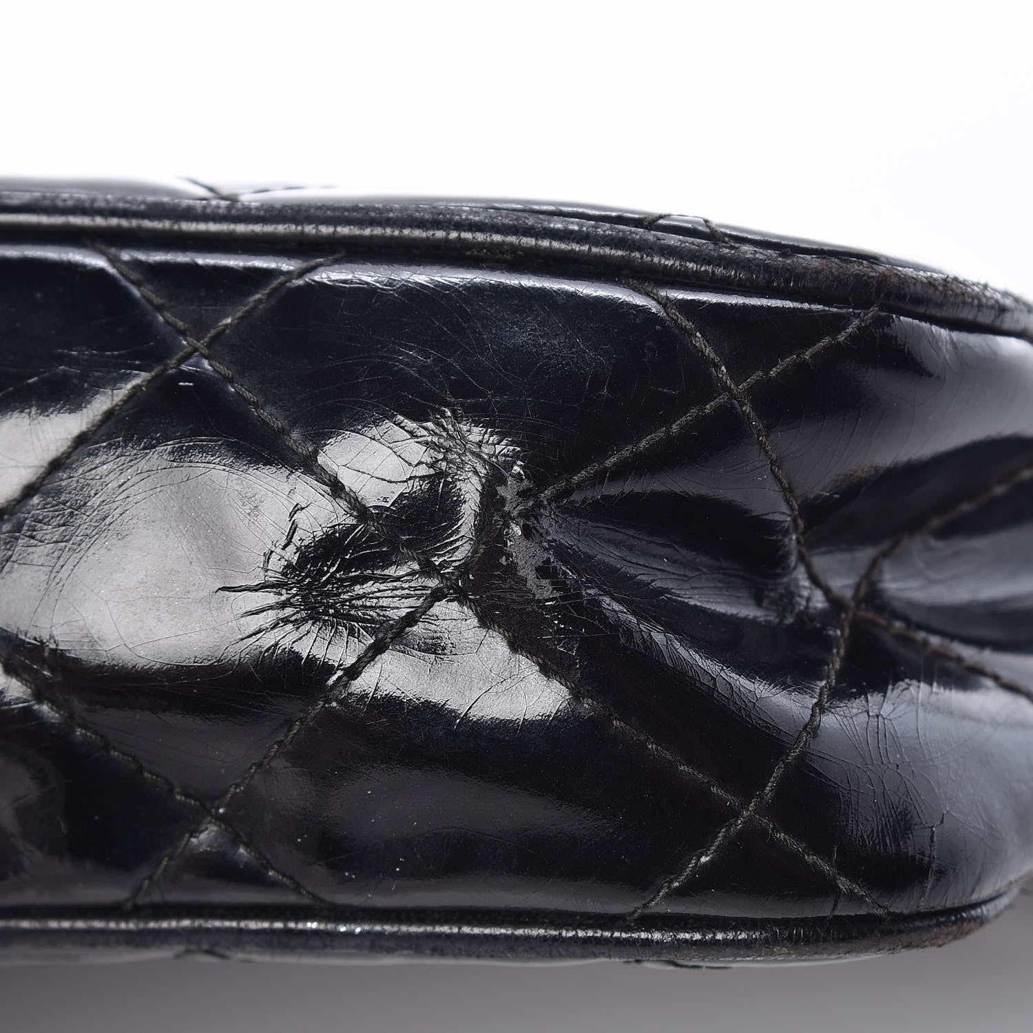 Chanel Patent Quilted Tassel Small Camera Case Black 13 of 14