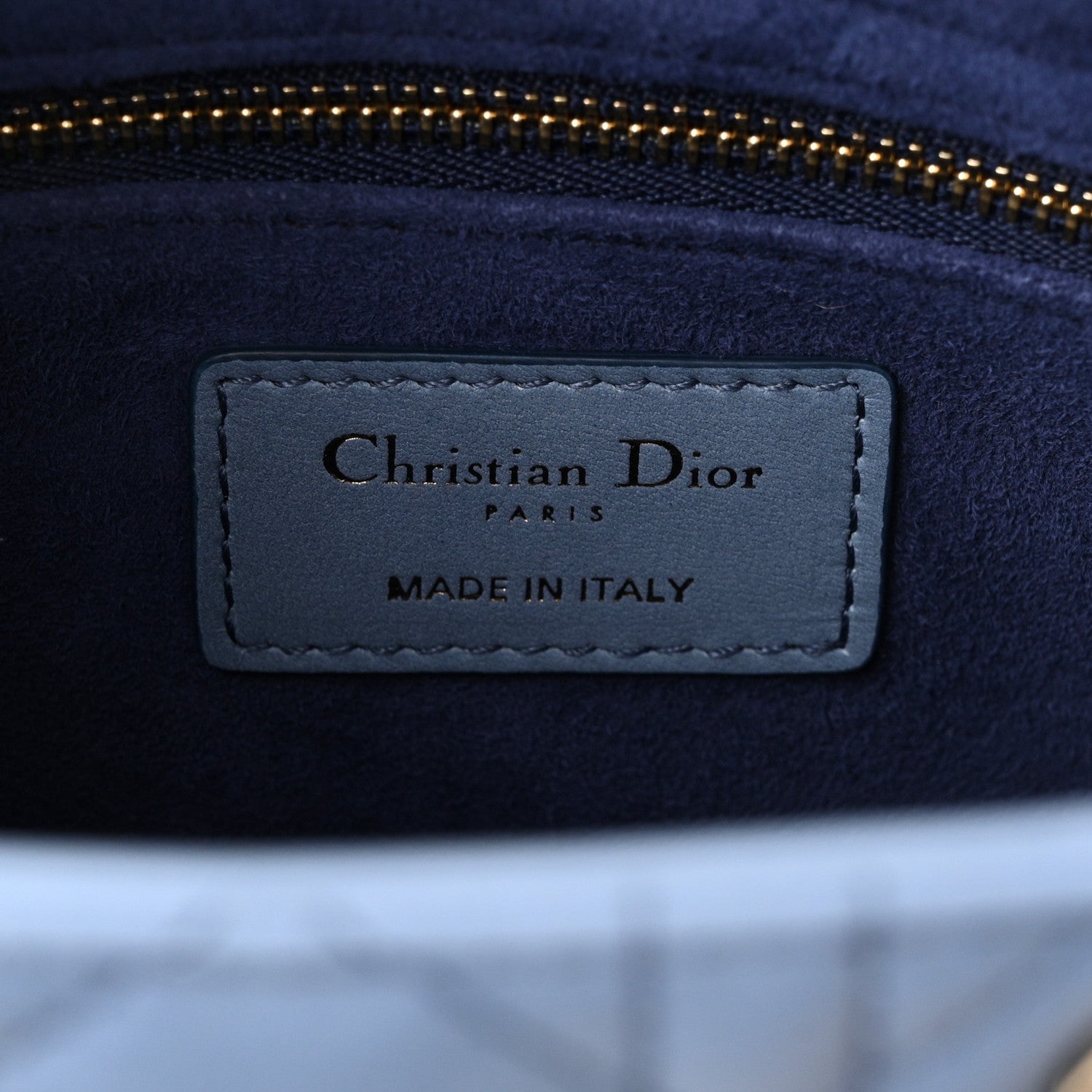 Christian Dior Lambskin Cannage Gradient Small My ABCDior Lady Dior Indigo Blue 6 of 12