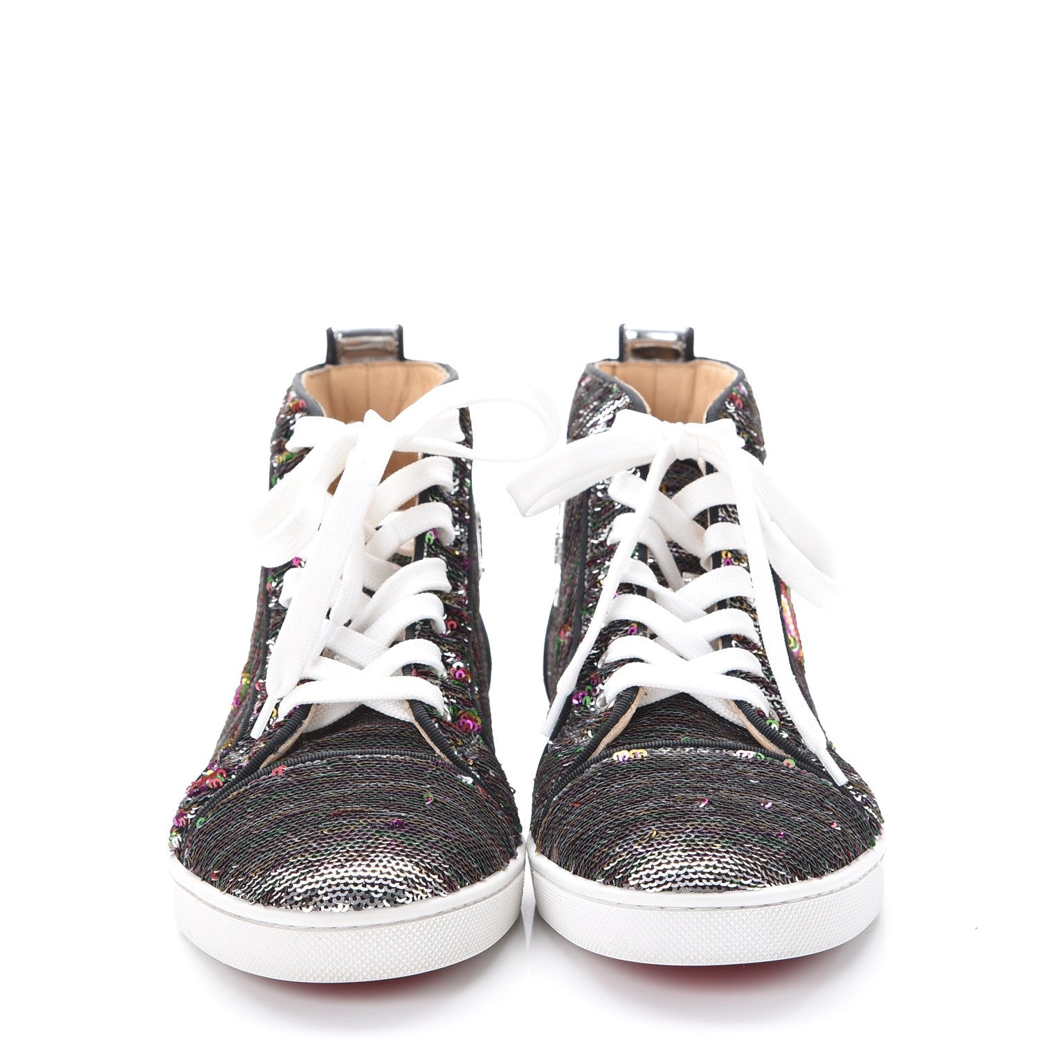 Christian Louboutin Metallic Sequin Bip Bip Orlato Flat Sneakers 38 Multicolor 3 of 12