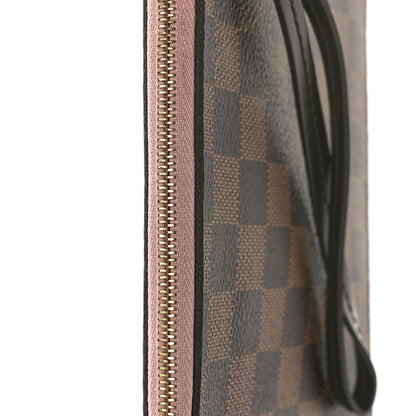 Louis Vuitton Damier Ebene Neverfull MM GM Pochette Rose Ballerine 10 of 10