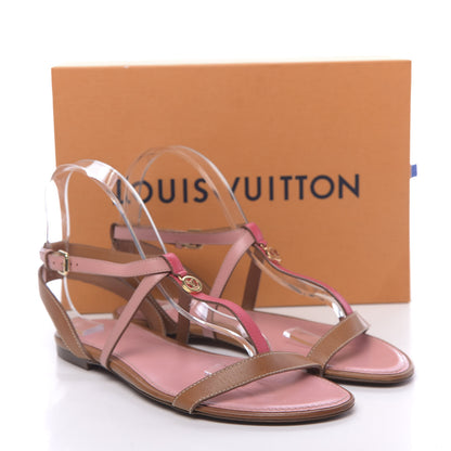 Louis Vuitton Calfskin Farenheit Flat Sandals 39 Pink 9 of 9