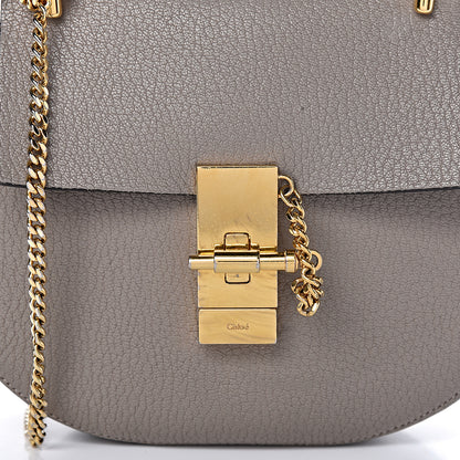 Chloe Grained Lambskin Mini Drew Shoulder Bag Motty Grey 18 of 18