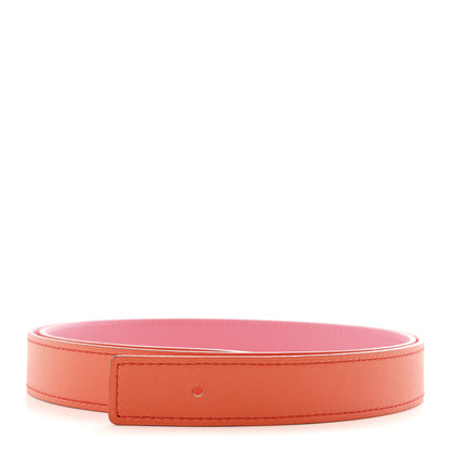 Hermes Epsom Swift 24mm Belt Strap 90 36 Rose Azalee Orange Poppy 1 of 6