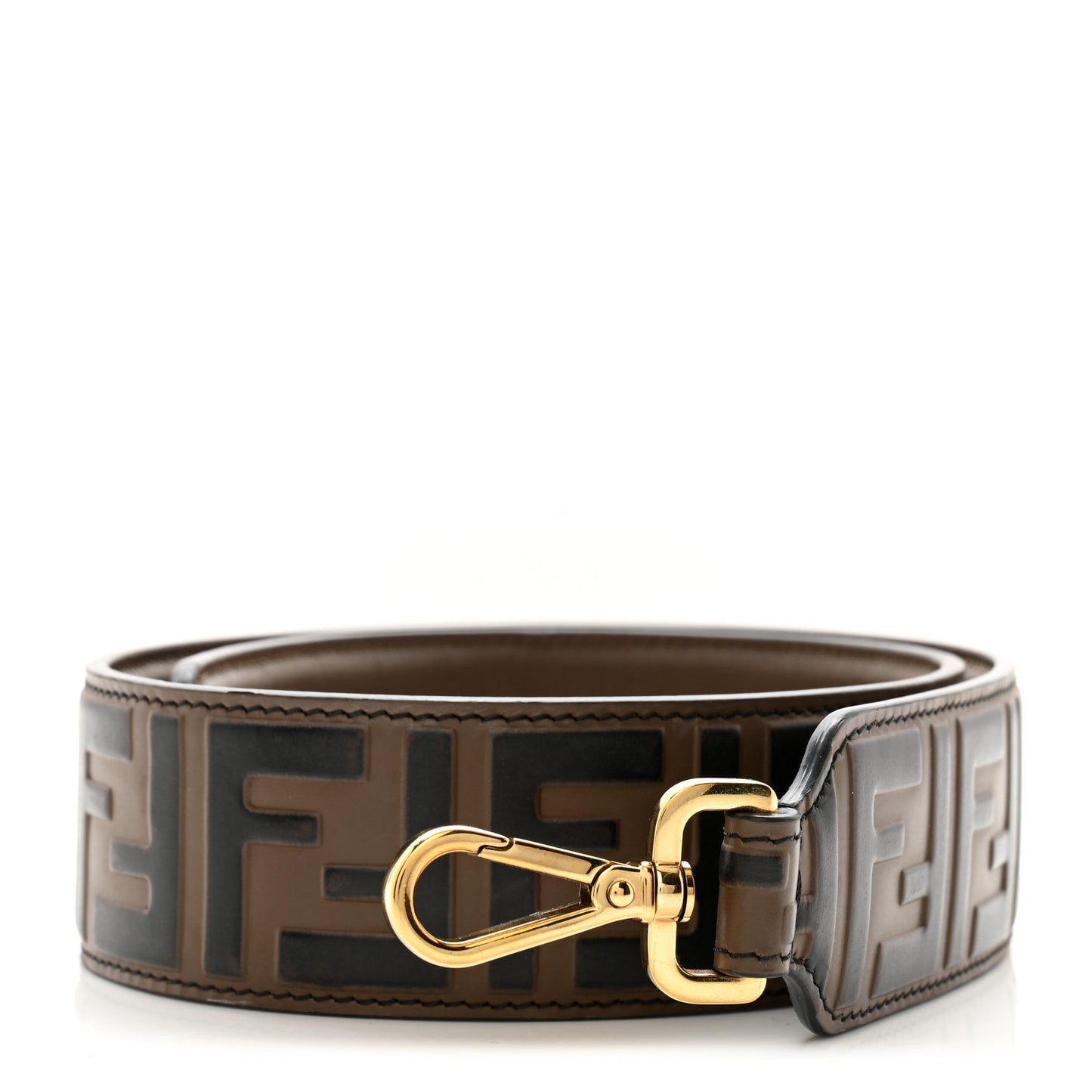 Vitello Century Bi-Color FF 1974 Embossed Strap You Maya Black