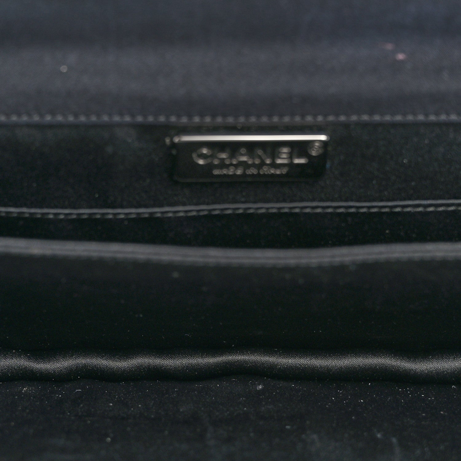 Chanel Satin Ribbon Bow Clutch Black 5 of 20