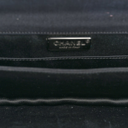 Chanel Satin Ribbon Bow Clutch Black 5 of 20