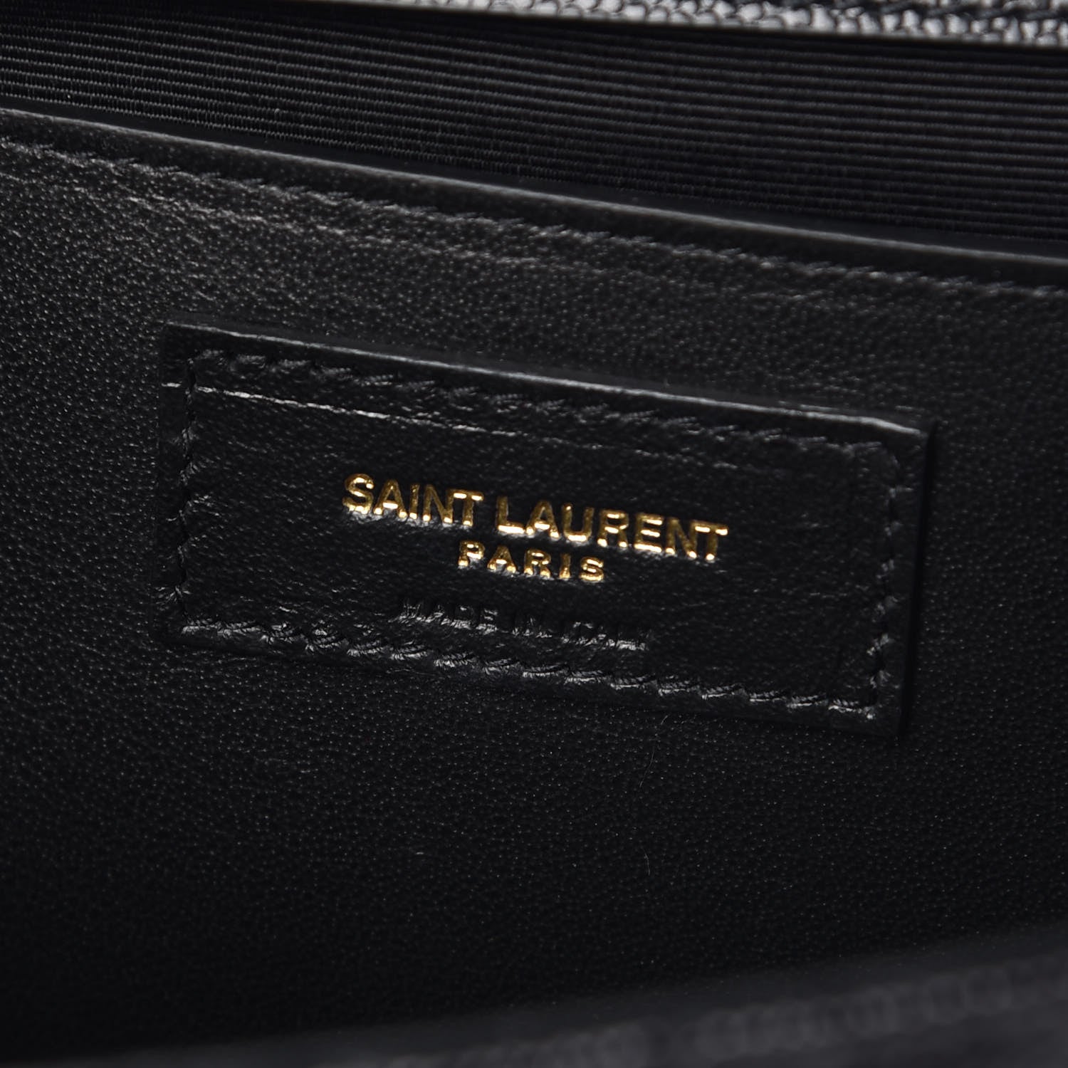 Saint Laurent Grain De Poudre Textured Mixed Matelasse Triquilt Medium Monogram Satchel Black 8 of 9