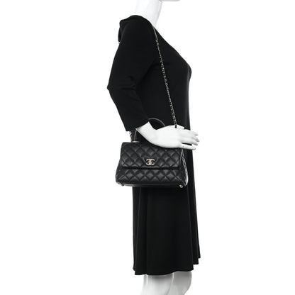 Chanel Caviar Quilted Mini Coco Handle Flap Black 2 of 12