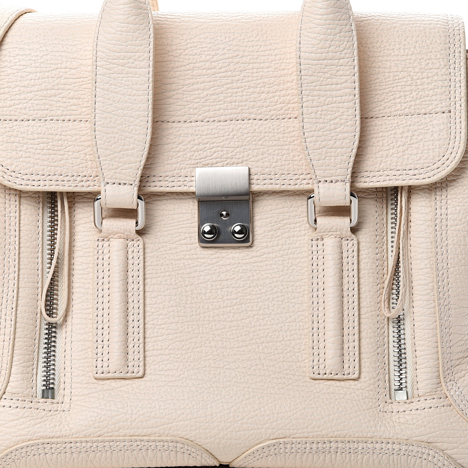 3.1 Phillip Lim 3.1 Textured Calfskin Medium Pashli Satchel Milk 7 of 10