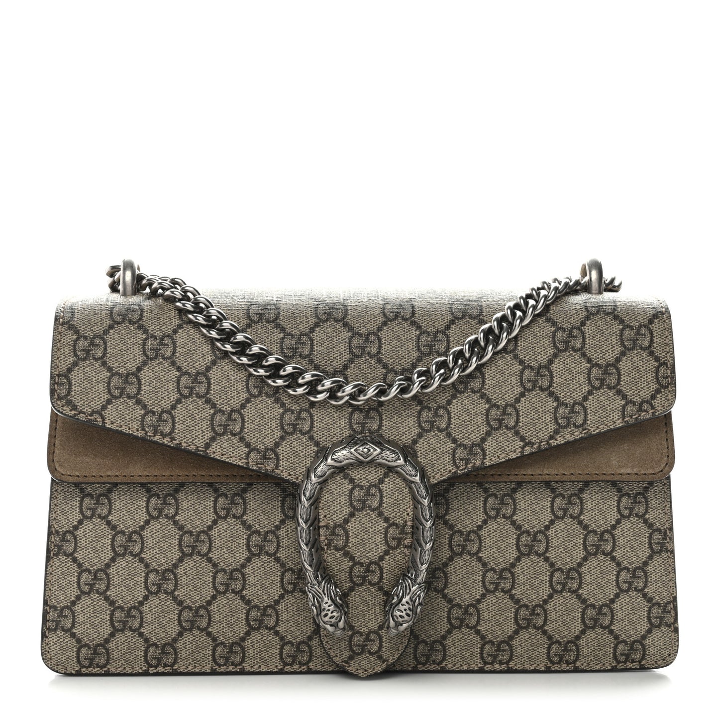 GG Supreme Monogram Small Dionysus Shoulder Bag Taupe