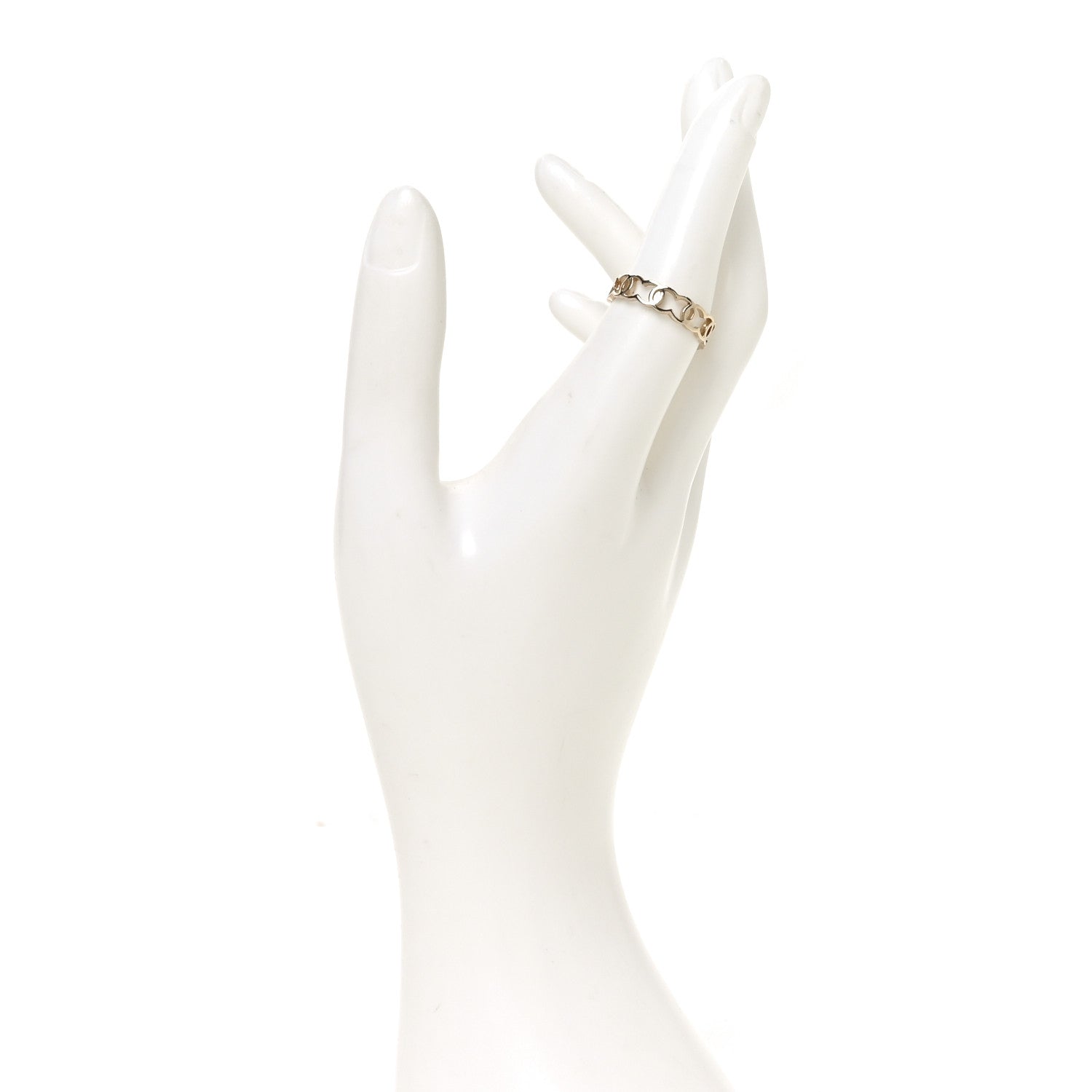 Chanel Metal CC Ring 54 7 Gold 2 of 4