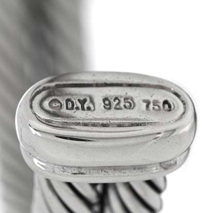 David Yurman Sterling Silver 18K Yellow Gold Lemon Citrine Double Station Cable Bracelet 3 of 3