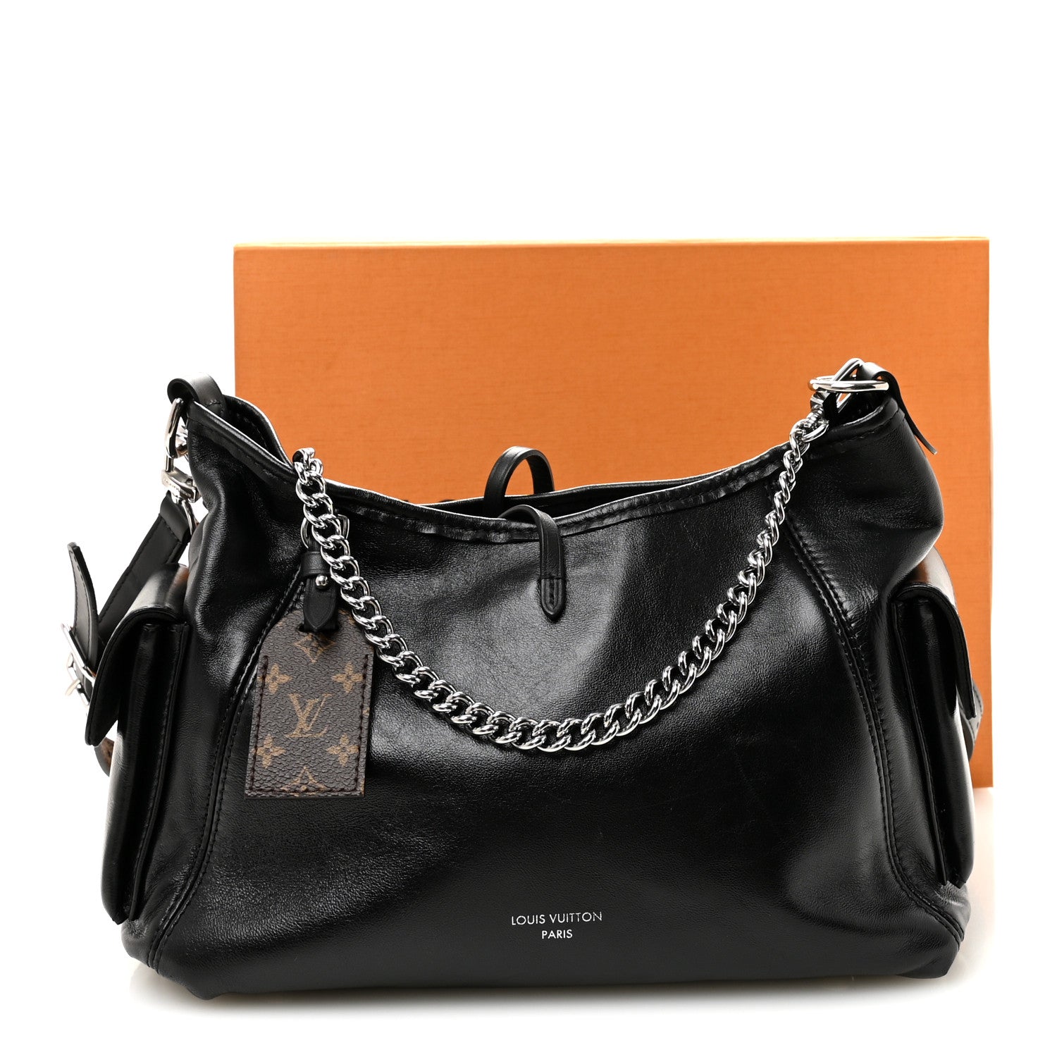 Louis Vuitton Lambskin CarryAll Cargo Vibe PM Black 10 of 10
