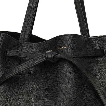 Celine Soft Grained Calfskin Small Belt Cabas Phantom Black 7 of 9