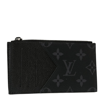 Louis Vuitton Monogram Eclipse Taiga Coin Card Holder 5 of 9