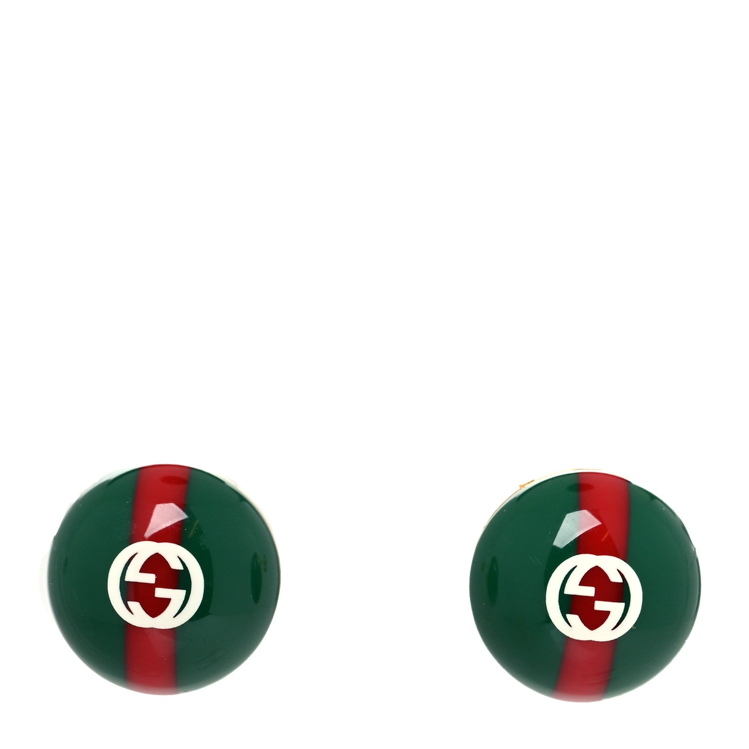 Gucci Resin Web Stud Earrings 1 of 5