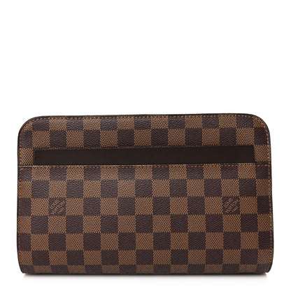 Louis Vuitton Damier Ebene Pochette Saint Louis Clutch 1 of 8