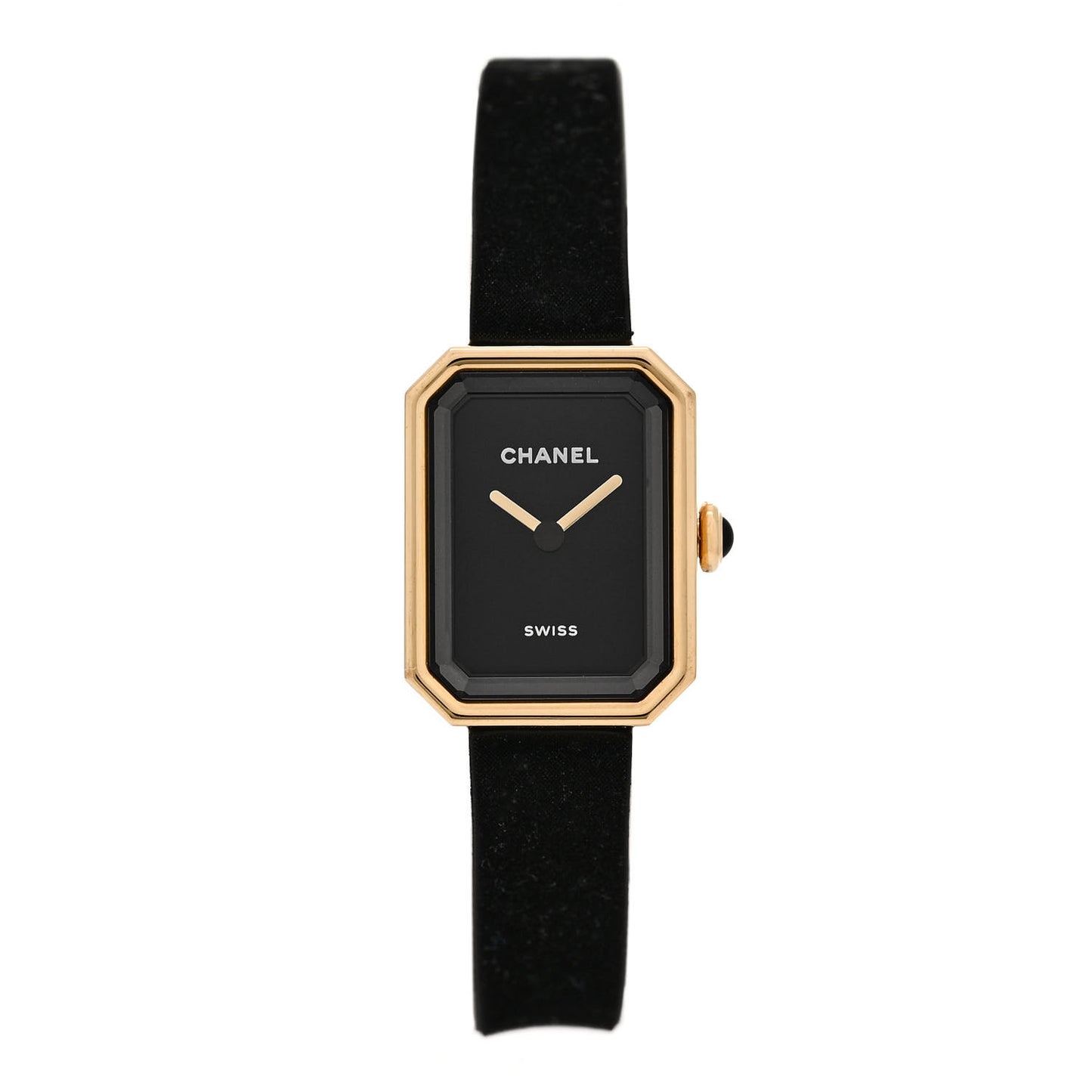 18K Yellow Gold Titanium Rubber 15mm Premiere Ribbon Quartz Watch