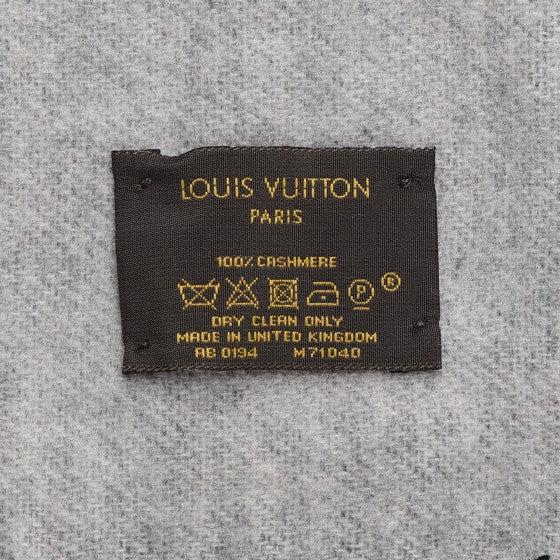 Cashmere Monogram Reykjavik Scarf Black