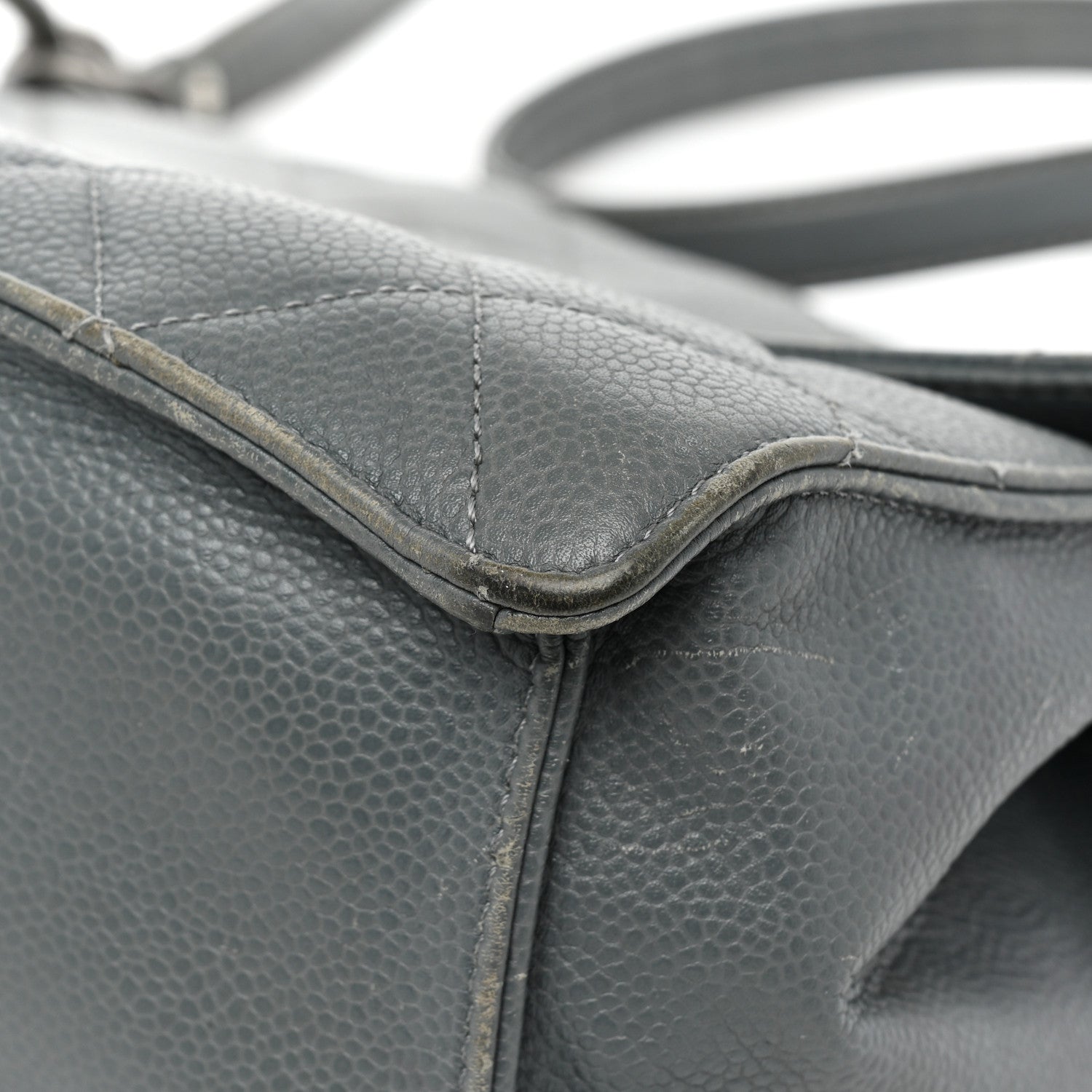 Chanel Caviar Quilted Large Retro Class Flap Grey 14 of 23