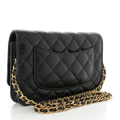 Chanel Caviar Quilted Wallet on Chain WOC Black 3 of 13