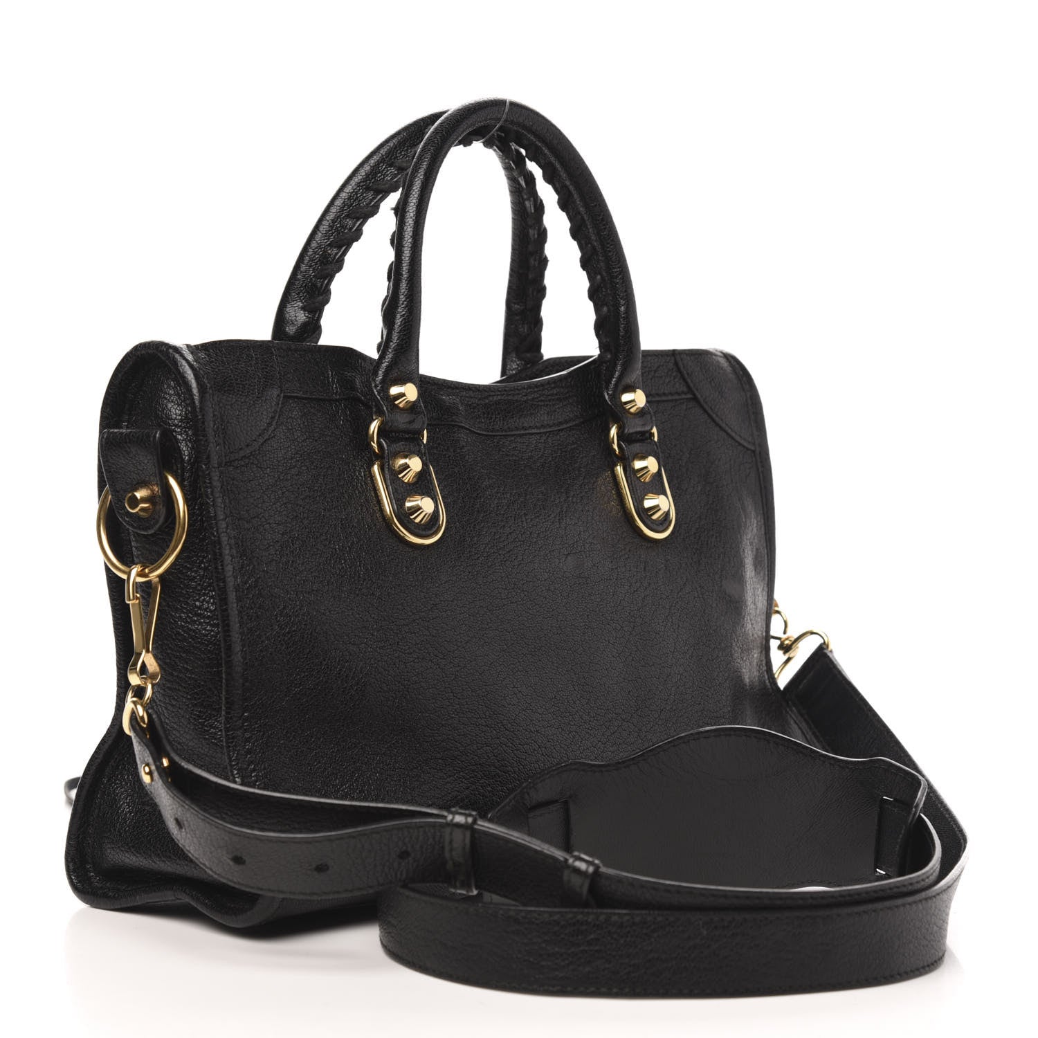 Balenciaga Chevre Gold Metallic Edge Hardware S City Black 3 of 12