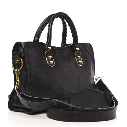 Balenciaga Chevre Gold Metallic Edge Hardware S City Black 3 of 12