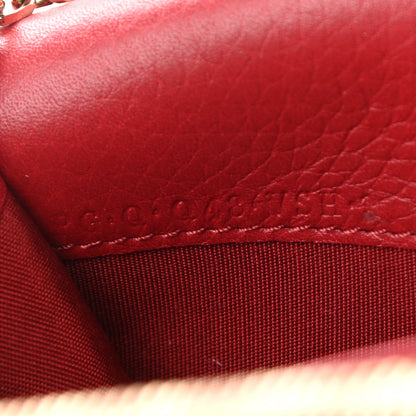 Valentino Garavani Pebbled Calfskin Rockstud Envelope Wallet on Chain Rosso Valentino 7 of 10
