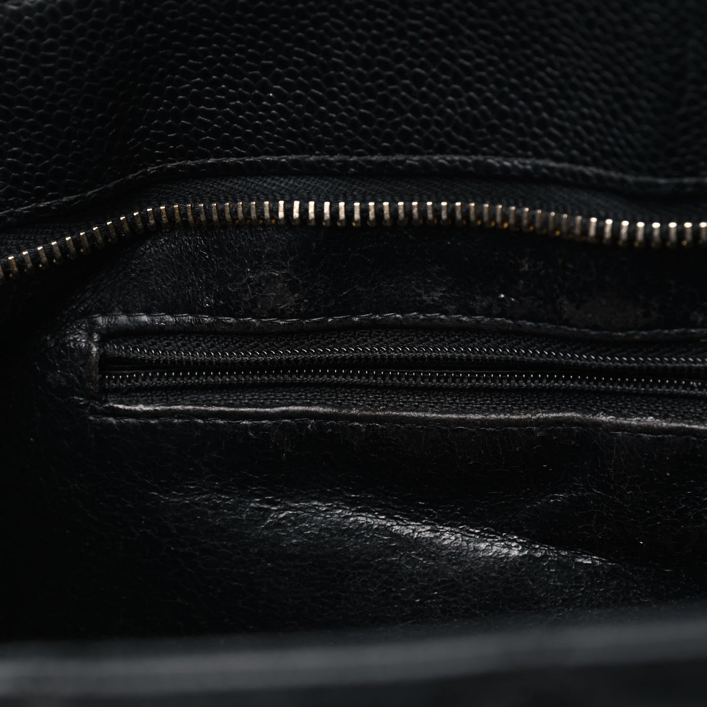 Caviar Quilted Medallion Tote Black