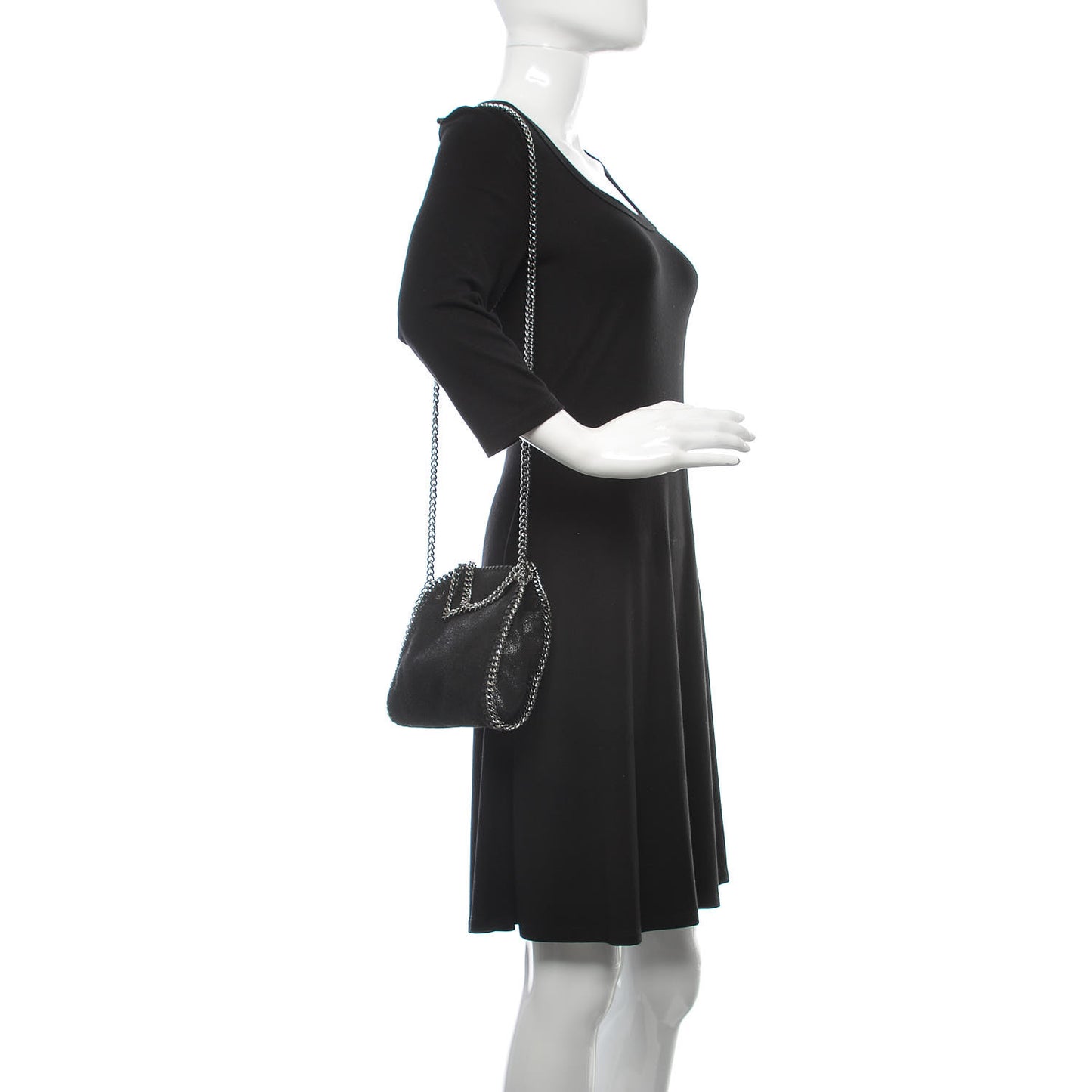 Shaggy Deer Tiny Falabella Tote Black