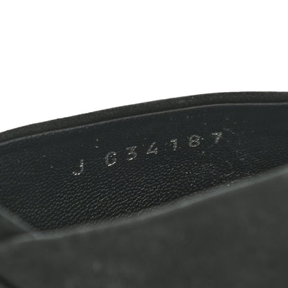 Chanel Suede Patent Calfskin Cap Toe Pearl Ankle Strap Pump 37.5 Black 8 of 9